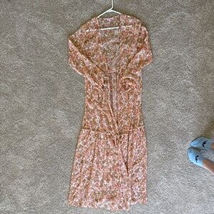 Sheer long cardigan